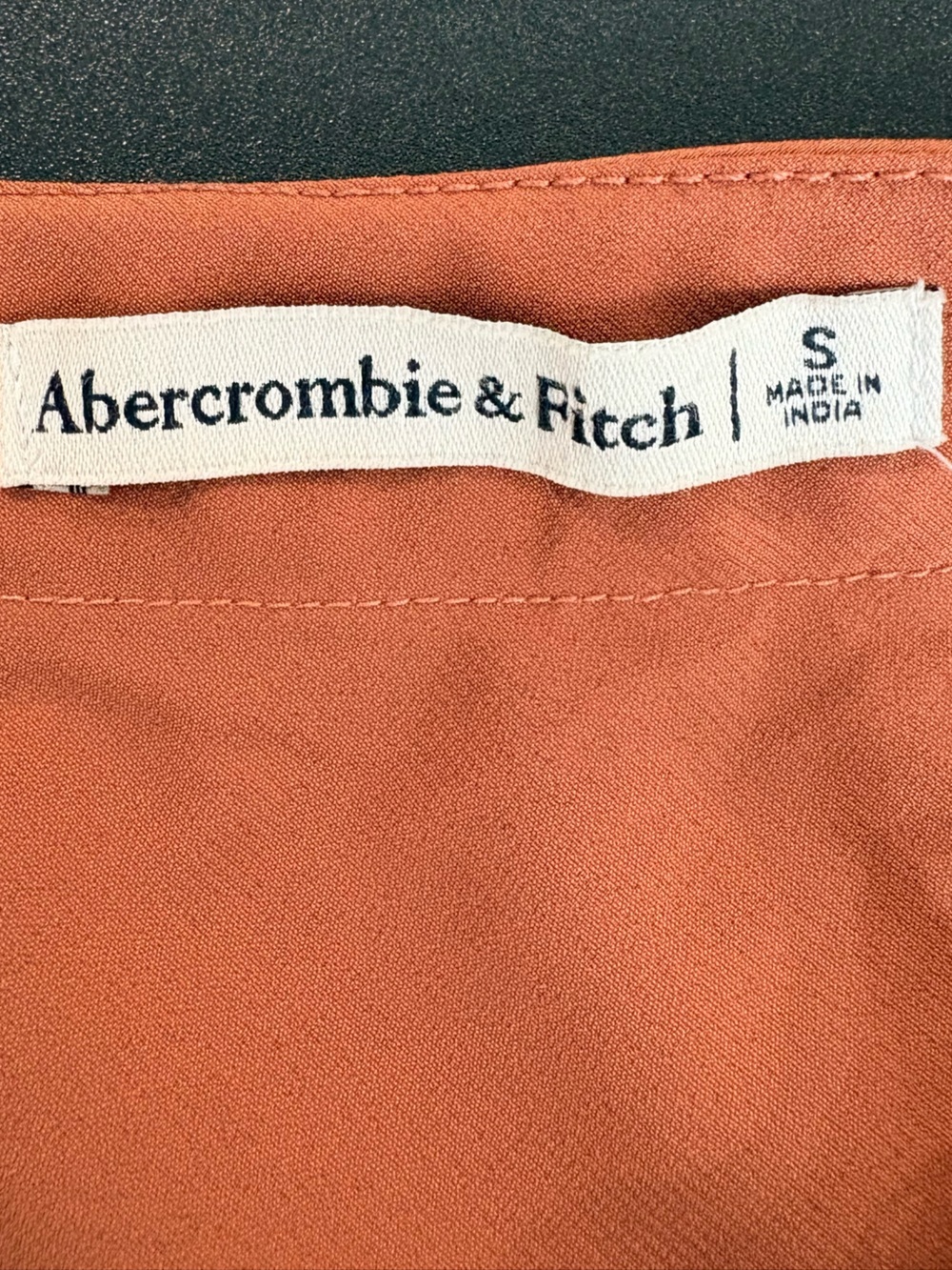 Abercrombie & Fitch Copper Satin Halter Keyhole Slip Midi Dress Size Small - Picture 9 of 10